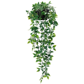 1 упаковка искусственных висячих растений искусственных растений в горшках для внутреннего наружного декора стены полки