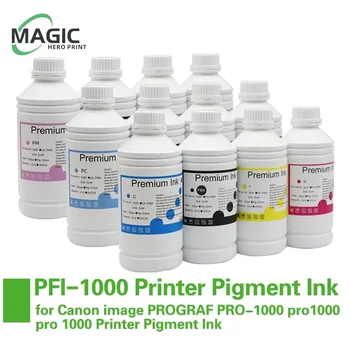 1000 мл Пигментные чернила PFI-1000 PFI1000 Сменные чернила для изображения Canon PROGRAF PRO-1000 pro1000 pro 1000 Пигментные чернила для принтера