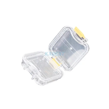25 шт./50 шт. Стоматологическая коробка Маленькая коронная коробка с прозрачной гибкой пленкой Пластиковый инструмент для хранения зубов Материал Стоматологическая лабораторная поставка