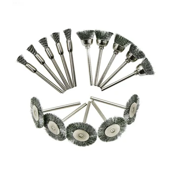  60 шт. Металлическое колесо для удаления ржавчины с ручкой, полировальные принадлежности для удаления заусенцев