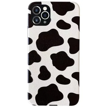 Creative Cow Pattern Чехол для iPhone 13 12 Pro Max Задняя крышка телефона для 12 Mini 11 Pro X XS XR 8 7 Plus SE 2020 Capa