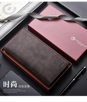Goldlion роскошный дизайнерский мужской кошелек длинный 2023 новый простой кожаный винтажный кошелек из воловьей кожи Мужская мода молодежный кошелек
