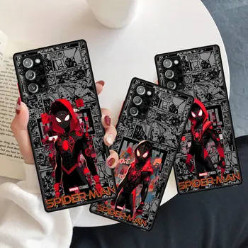 Marvel Spider Man Чехол для телефона Samsung Galaxy Note 10 S21 S20 S22 S23 Note 20 Ultra 10 Plus 8 9 S21 Печать Противоударный чехол