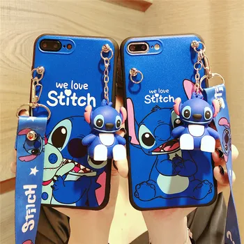 Stitch Чехол для телефона с веревкой-держателем для Huawei P20 P30 P40 lite Pro Y9 Y9 Prime Y9s Mate 10 20 lite