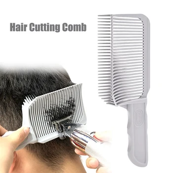 Top Fading Comb Профессиональная парикмахерская машинка для стрижки плоских волос Расческа для мужчин Термостойкая выцветающая щетка Салон Styling Tool