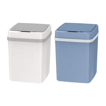 Автоматический мусорный бак 12 л Внутренний мусорный бак с крышкой Экономящий место прочный мусорный бак для гостиной, офиса, кухни, спальни, ванной комнаты