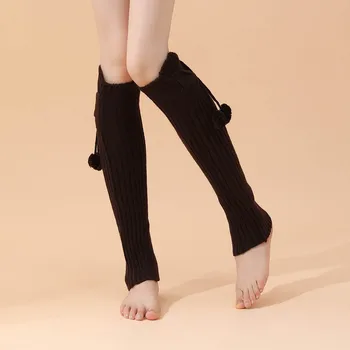 Зимние трикотажные длинные носки Гетры Пушистые готические аксессуары Готические женские гетры Леди Носок Готические стильные леггинсы
