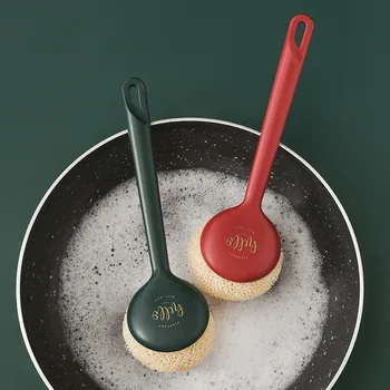  Креативная щетка для бытовой чистки с длинной ручкой Многоцелевая щетка для мытья посуды Кухонная раковина Плита Щетка для обеззараживания кастрюли