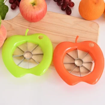  Креативный пластиковый слайсер для яблок из нержавеющей стали Разделитель фруктов с сердцевиной Многофункциональный разделитель фруктов Ломтерезка для яблок