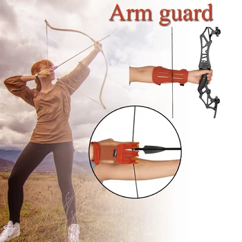  Новый Arm Guard Три пальца Защитные перчатки Аксессуары для стрельбы из лука Охота Стрельба Практика Защита Инструмент для лука